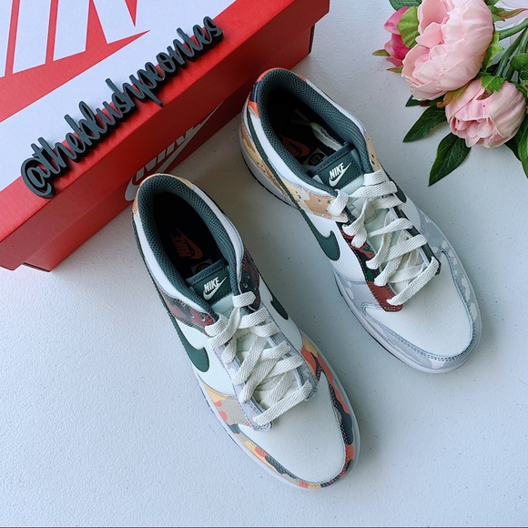 Nike Dunk Low Sail Multi Camo NWT - Picture 9 of 10